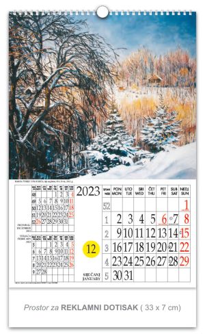 Rotacijski zidni kalendar - "Marija Culjek"