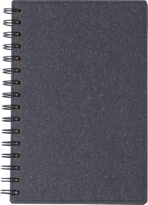 Bilježnica od recikliranog kartona s tvrdim koricama Caleb