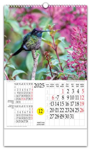 Rotacijski zidni kalendar - "Sa cvijeta na cvijet"