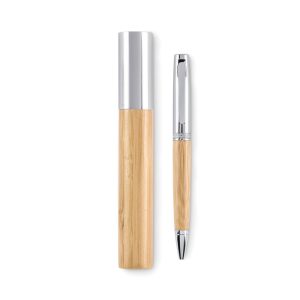 Metalna kemijska olovka s okretnim uzorkom u tubi