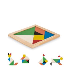 Tangram slagalica u drvu