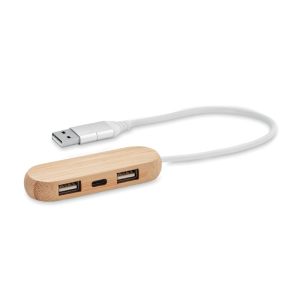 USB hub s 3 priključka i dvostrukim ulazom