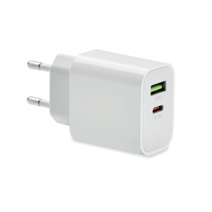 18W USB punjač s 2 priključka i EU utikačem