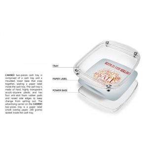 PLASTIČNA PEPELJARA ZA KOVANICE CAMBIO