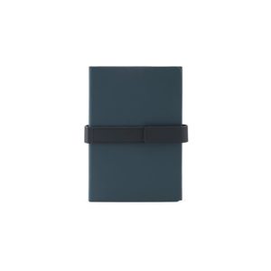 SANDERSON. A5 blok za pisanje u PU (50% recikliran) s dva bloka: stranice s crtama i obične stranice