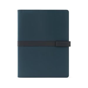 SANDERSON FOLDER. Mapa A4 od PU (50% reciklirano) s magnetskim zatvaračem i notesom sa stranicama na crte