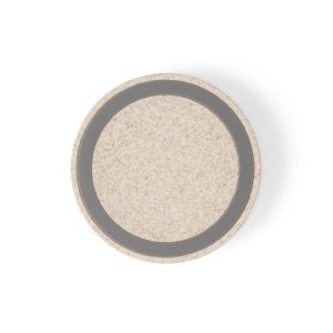 CUVIER. Bežični punjač od 5 W od ABS-a i slamnatih vlakana